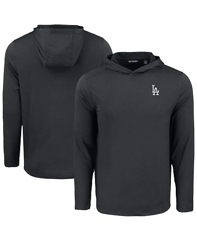 Cutter & Buck Men's Los Angeles Dodgers Coastline Epic Comfort Eco Hoodie Long Sleeve T-Shirt