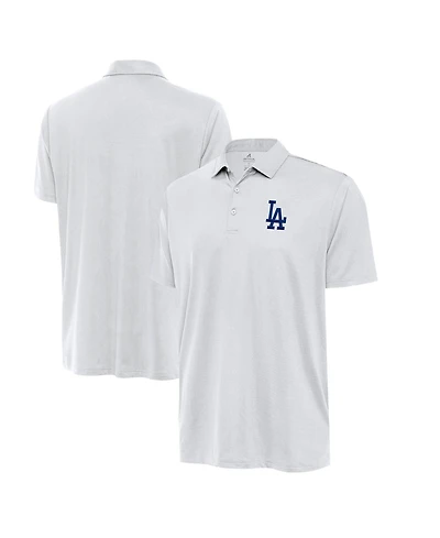 Antigua Men's White Los Angeles Dodgers Eclipse Polo Shirt