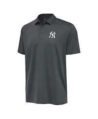 Antigua Men's Pewter New York Yankees Eclipse Polo Shirt