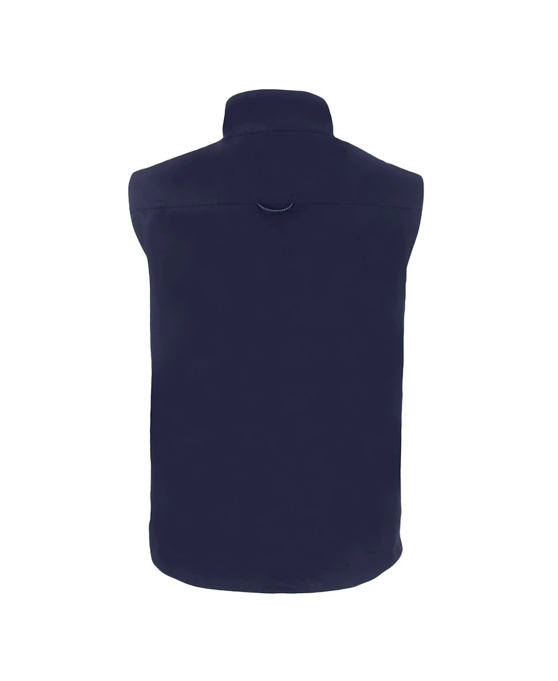Cutter & Buck Men's Navy Los Angeles Dodgers Big & Tall Charter Eco Full-Zip Vest