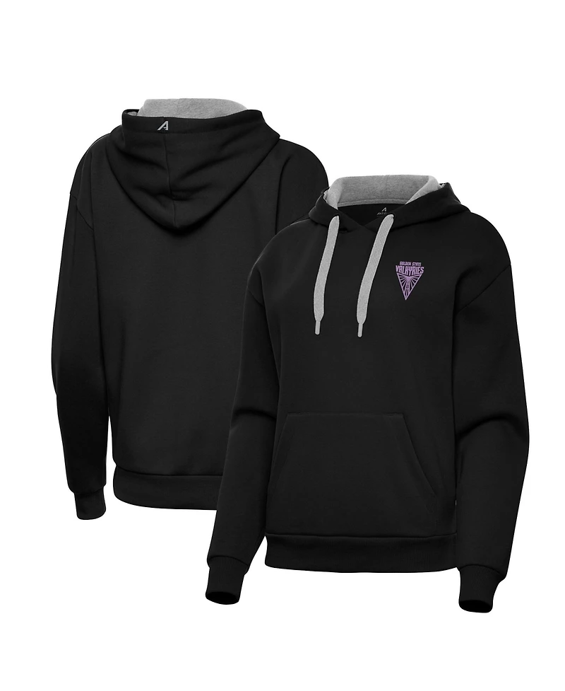 Antigua Women's Black Golden State Valkyries Victory Pullover Hoodie