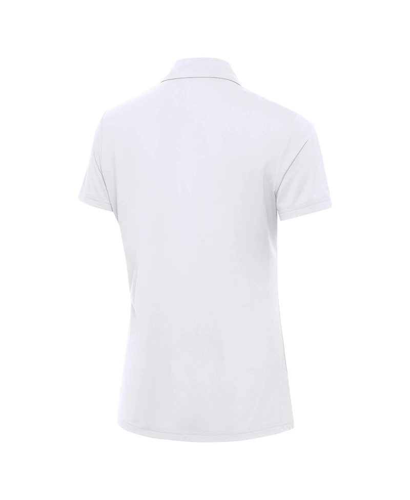 Antigua Women's White Los Angeles Dodgers Independence Day Patriotic Logo Era Polo