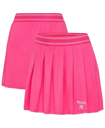 Antigua Women's Pink New York Yankees Spring Training Retro Skort