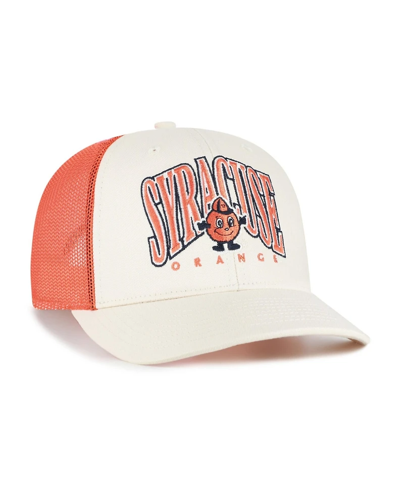 '47 Brand Men's Natural Syracuse Orange Drawbridge Trucker Adjustable Hat