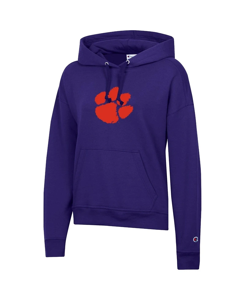 Champion Women's Purple Clemson Tigers Powerblend Fleece Hoodie