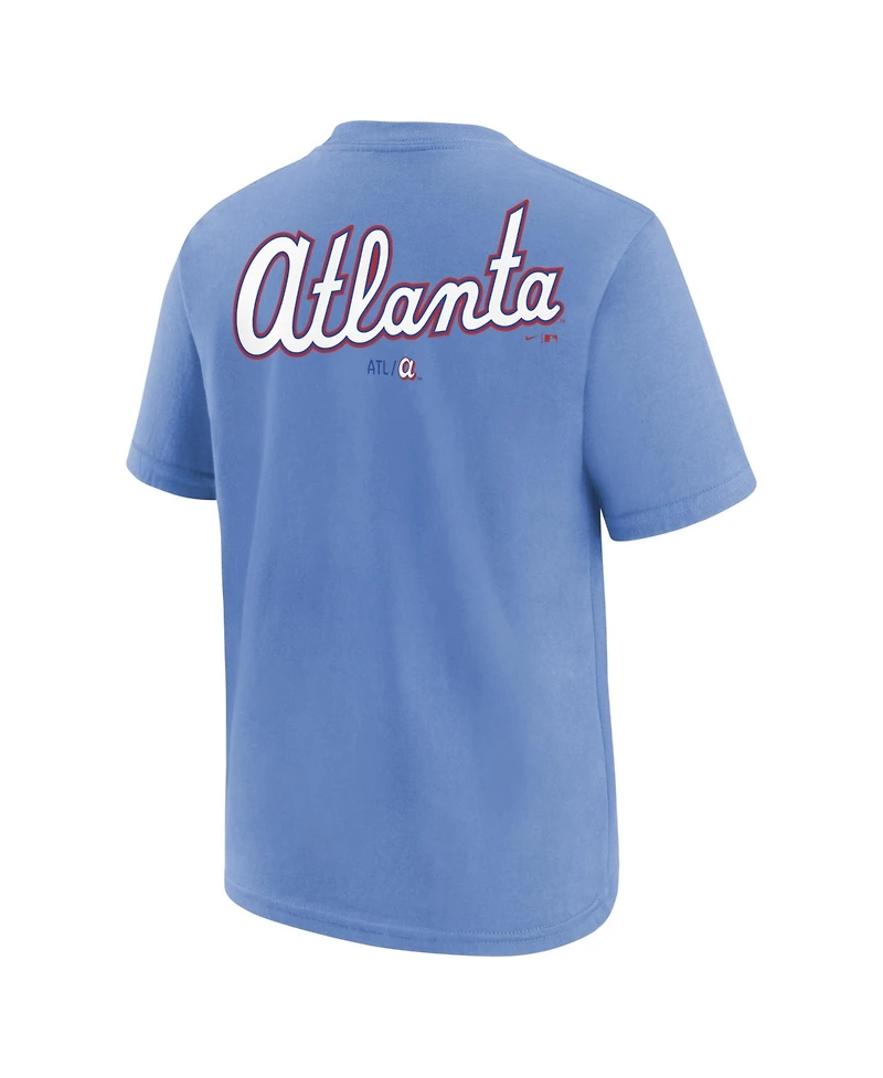 Nike Big Boys and Girls Powder Blue Atlanta Braves 2026 City Connect T-Shirt