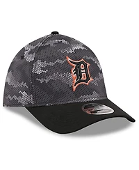 New Era Men's Black Detroit Tigers Camo 39THIRTY A-Frame Flex Hat