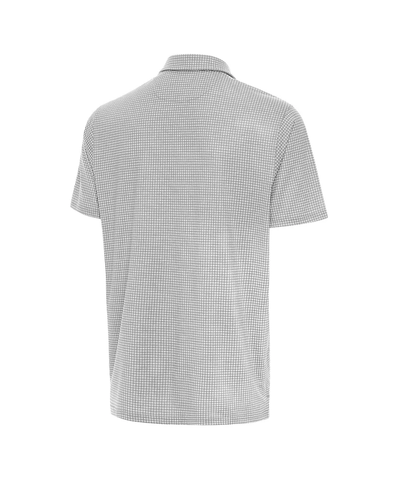 Antigua Men's Heather Gray Los Angeles Dodgers Replica Polo Shirt