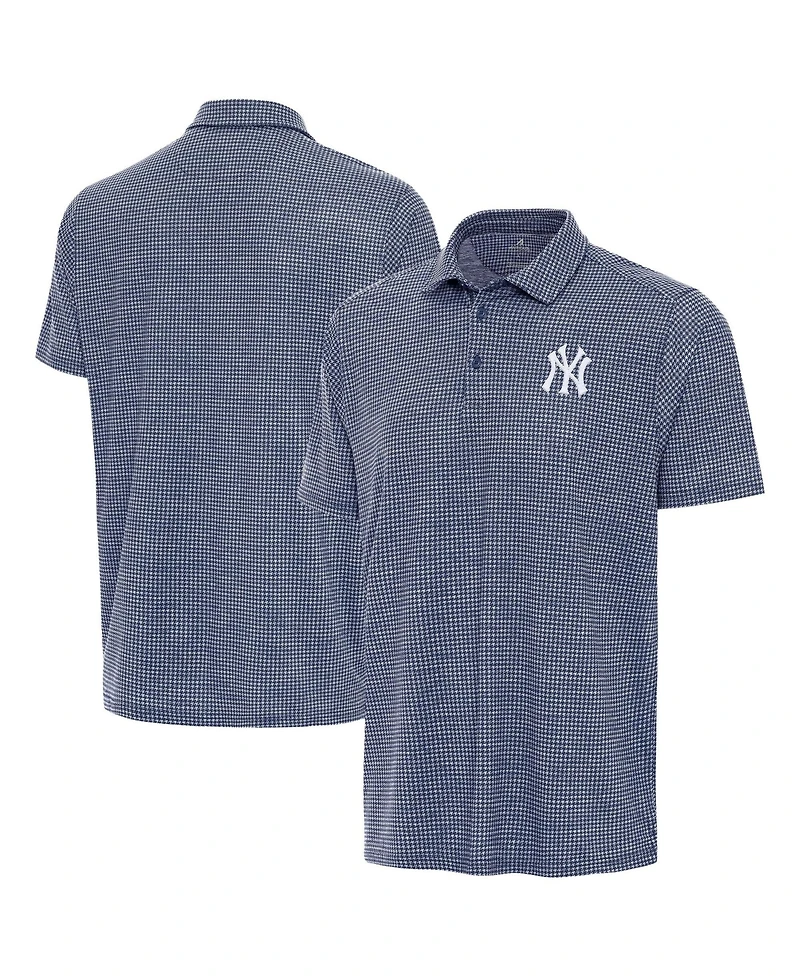 Antigua Men's Heather Navy New York Yankees Replica Polo Shirt