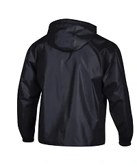 Champion Men's Black Duke Blue Devils Packable Hooded Windbreaker Half-Zip Jacket