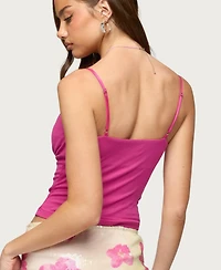 Edikted Women's Layered Bra Cowl Neck Top