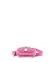 Pre-Owned Gucci Gg Marmont Belt Bag Embellished Matelasse Velvet