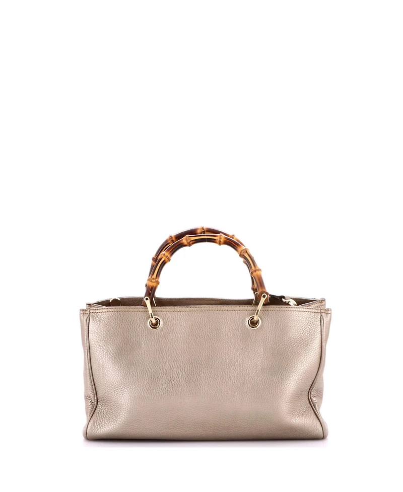 Pre-Owned Gucci Medium Bamboo Shopper Tote Leather