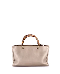 Pre-Owned Gucci Medium Bamboo Shopper Tote Leather