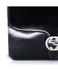 Pre-Owned Gucci Medium Interlocking Shoulder Bag Patent