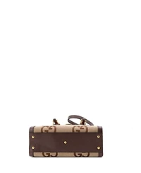 Pre-Owned Gucci Small Diana Nm Bamboo Handle Tote Jumbo Gg Canvas