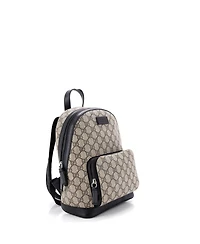 Pre-Owned Gucci Small Zip Pocket Backpack Gg Coated Canvas