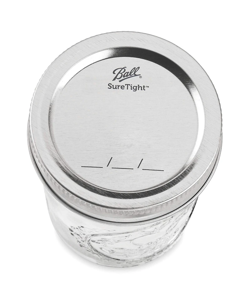 Ball Glass Mason Jars, Regular Mouth, Pint Size (16 oz), Pack of 4