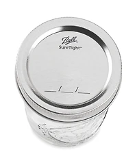 Ball Glass Mason Jars, Regular Mouth, Pint Size (16 oz), Pack of 4