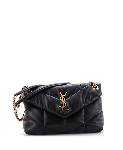Pre-Owned Saint Laurent Small Loulou Puffer Shoulder Bag Quilted Leather