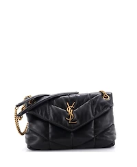 Pre-Owned Saint Laurent Small Loulou Puffer Shoulder Bag Quilted Leather