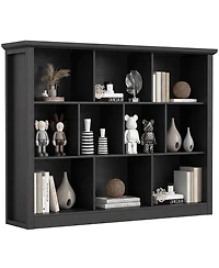 Aheaplus 10 Cubes Storage Bookshelf, Floor Standing Bookcase
