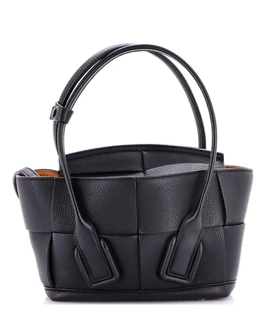 Pre-Owned Bottega Veneta Small Arco Bag Maxi Intrecciato Leather