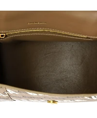 Pre-Owned Balenciaga Small Hourglass Top Handle Bag Monogram Coated Canvas