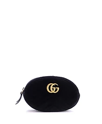 Pre-Owned Gucci Gg Marmont Belt Bag Matelasse Velvet