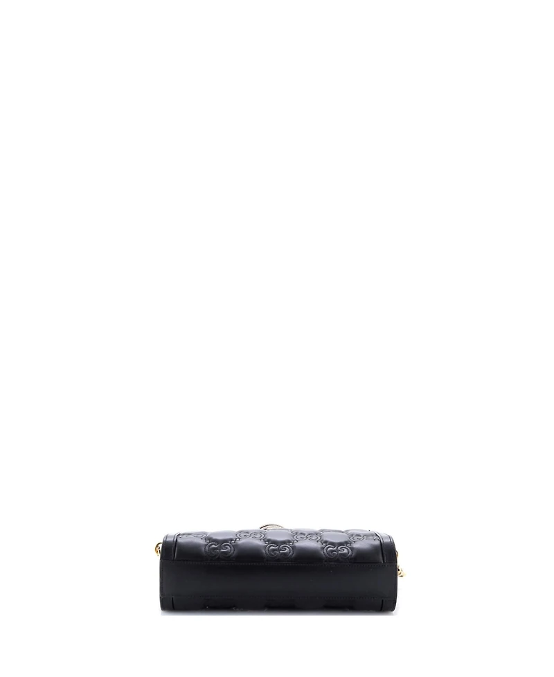 Pre-Owned Gucci Small Gg Shoulder Bag Gg Matelasse Leather