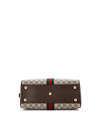 Pre-Owned Gucci Medium Ophidia Convertible Boston Top Handle Bag Gg Coated Canvas with Leather