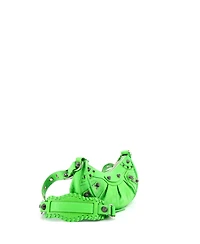Pre-Owned Balenciaga Xs Le Cagole Giant Studs Shoulder Bag Embossed Leather