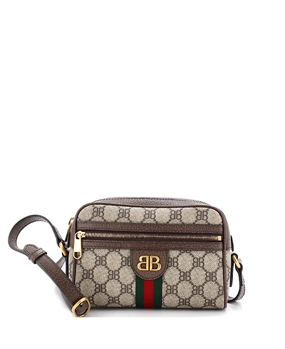 Pre-Owned Balenciaga Mini x Gucci The Hacker Project Camera Bag Bb Coated Canvas
