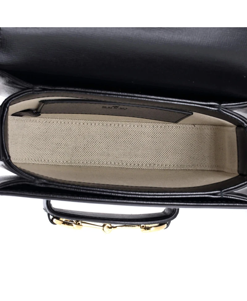 Pre-Owned Gucci Mini Horsebit 1955 Rounded Shoulder Bag Leather