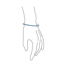 Bling Jewelry Milgrain Bezel Created Opal Tennis Bolo Bracelet 14K Gold Plated Sterling Silver