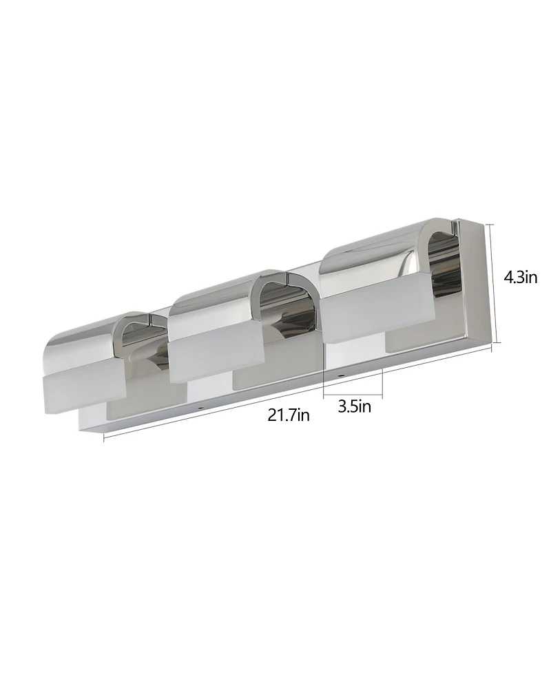 Busdays 3 Light Led Bathroom Vanity Lighting Over Mirror Bath Wall Light Fixture