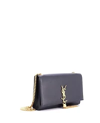 Pre-Owned Saint Laurent Medium Classic Monogram Tassel Crossbody Bag Leather