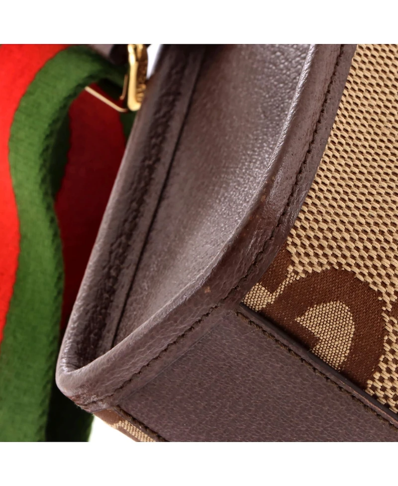 Pre-Owned Gucci Mini Vertical Tote Jumbo Gg Canvas