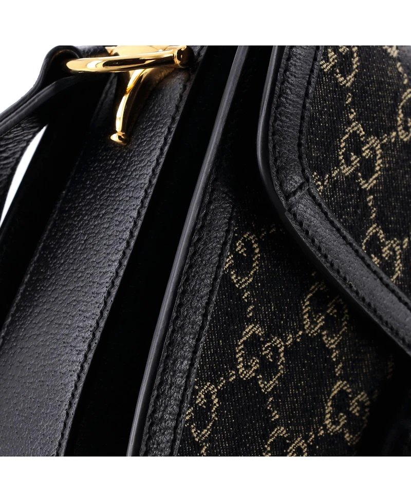 Pre-Owned Gucci Small Horsebit 1955 Shoulder Bag Gg Denim