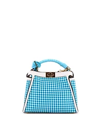 Pre-Owned Fendi Peekaboo Essentially Bag Woven Leather