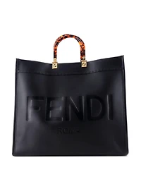 Pre-Owned Fendi Large Sunshine Shopper Tote Leather