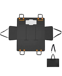 Cozito Dog Back Seat Extender, 54 x 25.6 in Car Seat Cover with Mesh Window and Storage Pockets
