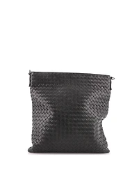 Pre-Owned Bottega Veneta Medium Flat Messenger Bag Intrecciato Nappa
