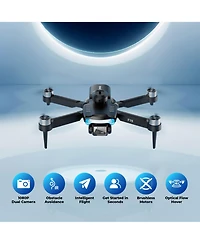 Contixo F19 Arvo Foldable Drone with 1080P Hd Camera, Fpv, Obstacle Avoidance, 2 Batteries, Brushless Motors and Led Lights