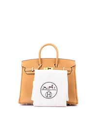 Pre-Owned HERMES Birkin 25 Handbag Brown Togo with Gold Hardware