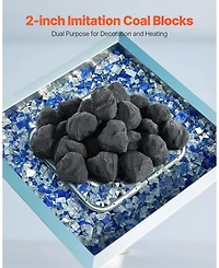 Cozito Lava Rocks, 1.2-2.0 inches 25-Piece Fire Stones for Propane Gas Fire Pits