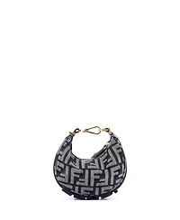Pre-Owned Fendi Nano Fendigraphy Bag Zucca Denim