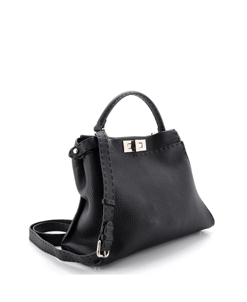 Pre-Owned Fendi Medium Selleria Peekaboo Bag Leather