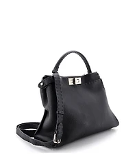Pre-Owned Fendi Medium Selleria Peekaboo Bag Leather