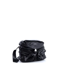 Pre-Owned Prada Slanted Double Pocket Buckle Shoulder Bag Soft Calf